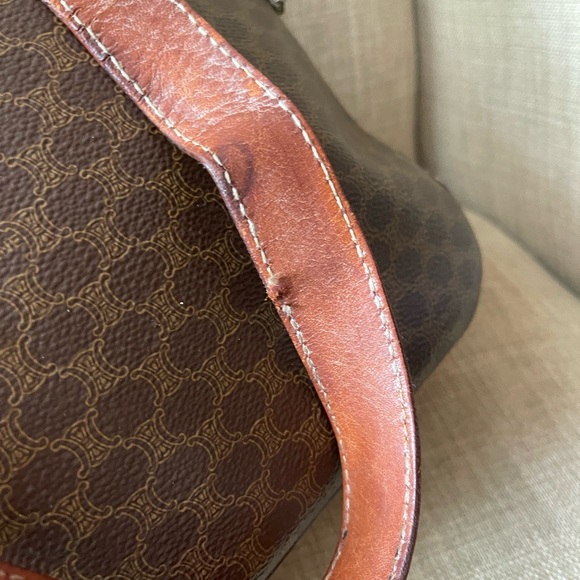 Authentic vintage CELINE large satchel bag M95 (X21) - Picture 13 of 16